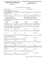 Đề thi thử THPT Toán 11 lần 2 trường Yên Dũng 2 – Bắc Giang