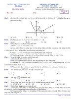 Đề thi học kì 2 môn Toán 11 trường THPT Yên Phong 1, Bắc Ninh năm 2019-2020