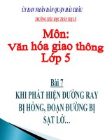 Bài giảng powerpoint vhgt lớp 5 bài 7 khi phát hiện đường ray bị hỏng » Tài liệu miễn phí cho Giáo viên, học sinh.