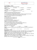 Bộ 10 đề thi Vật lí lớp 6 Học kì 1 Có đáp án » Tài liệu miễn phí cho Giáo viên, học sinh.