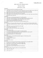 Đề thi cuối học kỳ hè năm học 2019-2020 môn Kiến trúc máy tính (Đề số 3) - ĐH Khoa học Tự nhiên