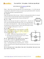 Tải về 20 đề thi học kì 1 môn Vật lý lớp 11 có đáp án - Tìm đáp án,