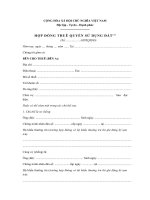 Hợp đồng thuê quyền sử dụng đất