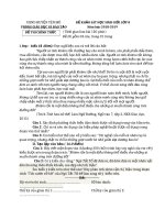 Đề thi học sinh giỏi văn 8 mới nhất huyện Yên Mô Ninh Bình mới nhất năm 2021