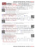 Bài tập Xét chiều biến thiên của hàm số mức nhận biết và thông hiểu