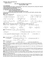 giải các bất phương trình sau và biểu diễn tập nghiệm trên trục số