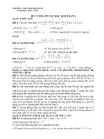 đề cương ôn tập học kì ii toán 9