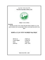 (Khóa luận tốt nghiệp) đánh giá khả năng sinh trưởng phát triển của tập đoàn giống sắn tại đại học nông lâm thái nguyên năm 2018