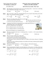 Bài môn Vật lý của sở Giáo dục Hải Phòng ngày 10 tháng 7 năm 2020 | Đề thi đại học, Vật lý - Ôn Luyện