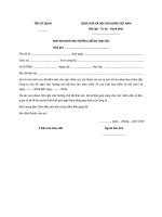 Mẫu đơn xin nghỉ việc hưởng chế độ thai sản đối với lao động nam 2018