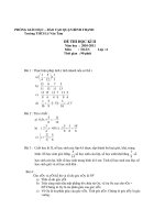 Toán 6 đề thi học kì 2 Đề thi thử HKII môn toán lớp 6
