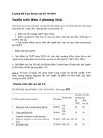 Trường ĐH Giao thông vận tải TP.HCM Tuyển sinh theo 3 phương thức