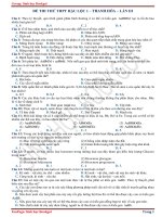 Đề thi thử Sinh học THPTQG 2018 - THPT Hậu Lộc 1 - Thanh Hóa lần 3