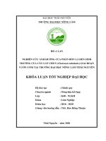 (Khóa luận tốt nghiệp) nghiên cứu ảnh hưởng của phân bón lá đến sinh trưởng của cây lát chun (chukrasia sp) giai đoạn vườn ươm tại trường đại học nông lâm thái nguyên