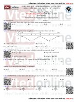 Đề khảo sát chất lượng Toán 12 lần 1 năm 2020 – 2021 trường THPT chuyên Hưng Yên