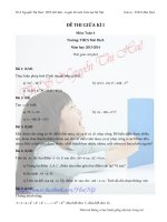 Đề kiểm tra giữa kì 1-Toán 6-Mai Dịch (2013-2014) - ÔN THI TOÁN