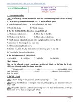 Đề thi giữa kì 2 môn Lịch Sử lớp 6 trắc nghiệm, tự luận có đáp án