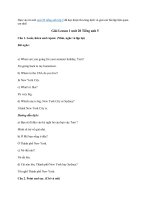 Lesson 1 unit 20 SGK Tiếng anh 5 - Giải bài tập Tiếng anh 5