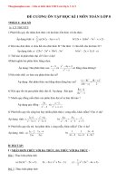 Đề cương ôn tập học kì 1 môn Toán lớp 8 năm 2020 - 2021 đầy đủ các dạng hay ra | Toán học, Lớp 8 - Ôn Luyện
