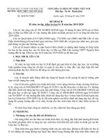 Kế hoạch ôn tập và thi HK2 năm học 2019 – 2020 - Trường THPT Nguyễn Huệ