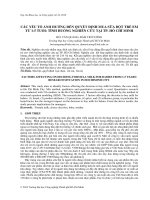 CÁC YẾU TỐ ẢNH HƯỞNG ĐẾN QUYẾT ĐỊNH MUA SỮA BỘT TRẺ EM TỪ 1-5 TUỔI: TÌNH HUỐNG NGHIÊN CỨU TẠI TP. HỒ CHÍ MINH