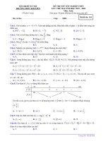 Đề thi thử tốt nghiệp THPT 2020 môn Toán lần 2 trường Kim Liên, Hà Nội