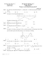 Đề và giải chi tiết Đề thi thử THPTQG 2020 lần 1 môn Toán trường THPT Tĩnh Gia 1 tỉnh Thanh Hóa