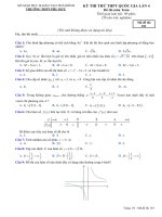 Đề thi thử tốt nghiệp THPT 2020 môn Toán trường Phụ Dực, Thái Bình lần 4