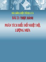 Bài giảng Địa lý 6 bài 21 Thực hành Phân tích biểu đồ nhiệt độ, lượng mưa | Địa lý, Lớp 6 - Ôn Luyện