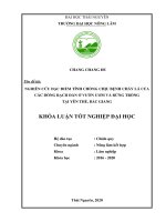 (Khóa luận tốt nghiệp) Nghiên cứu đặc điểm sinh trưởng và tính chống chịu bệnh cháy lá của các dòng bạch đàn tại Yên Thế, Bắc Giang