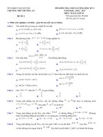 Đề kiểm tra có đáp án chi tiết học kì 2 môn toán lớp 10 năm học 2016-2017 trường THPT Đường an đề số 1 | Toán học, Lớp 10 - Ôn Luyện
