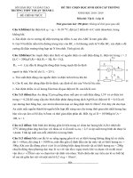 Đề thi HSG Vật lý 11 năm 2018 – 2019 trường Thuận Thành 2 – Bắc Ninh - THI247.com