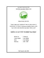 (Khóa luận tốt nghiệp) Thực hiện quy trình kỹ thuật gieo ươm và chăm sóc cây Phay (Duabanga grandiflora Roxb. ex DC) tại vườn ươm trường Đại học Nông Lâm