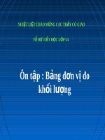 Ôn tập Bảng đơn vị đo khối lượng | Toán học, Lớp 5 - Ôn Luyện