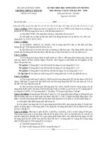 Đề thi chọn HSG Hóa học 10 năm 2017 - 2018 trường THPT Lý Thái Tổ - Bắc Ninh - THI247.com