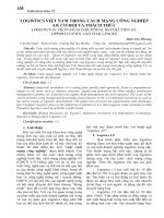 Logistics Việt Nam trong cách mạng công nghiệp 4.0: cơ hội và thách thức