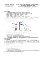 Đề thi HSG Hóa học 10 năm học 2016 - 2017 sở GD và ĐT Vĩnh Phúc - THI247.com