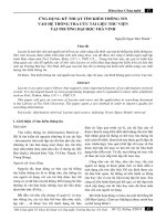 ỨNG DỤNG KỸ THUẬT TÌM KIẾM THÔNG TIN VÀO HỆ THỐNG TRA CỨU TÀI LIỆU THƯ VIỆN TẠI TRƯỜNG ĐẠI HỌC TRÀ VINH