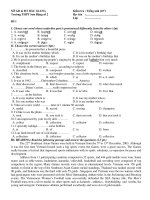 Các đề kiểm tra 1 tiết tiếng Anh lớp 11 (1)