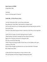 Bài đọc 2.3. Chuyến viếng thăm Hoa Kỳ của Tổng bí thư Nguyễn Phú Trọng năm 2015 (Chỉ có bản tiếng Anh)