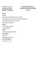 Năm học 2020 - 2021; Ma trận đề kiểm tra HK1 - Môn Công ...