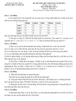 Đề thi chọn HSG cấp trường Sinh học 11 năm 2018 - 2019 trường Lý Thái Tổ - Bắc Ninh - THI247.com