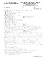 Đề thi học kì 2 GDCD 12 năm 2018 – 2019 trường Đoàn Thượng – Hải Dương - THI247.com