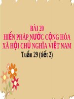 Bài giảng GDCD 8 bài 20 Hiến pháp nước Cộng hòa xã hội chủ nghĩa Việt Nam | Lớp 8, GDCD - Ôn Luyện