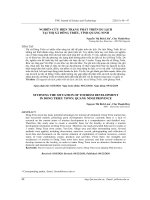 NGHIÊN CỨU HIỆN TRẠNG PHÁT TRIỂN DU LỊCH  TẠI THỊ XÃ ĐÔNG TRIỀU, TỈNH QUẢNG NINH