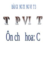 bài Tập viết Ôn chữ hoa C | Ngữ văn, Lớp 3 - Ôn Luyện