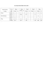 ĐỀ KIỂM TRA HKI- KHỐI 1, NĂM HỌC 2019-2020 - Trường TH & THCS Phong Đông