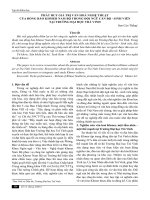 PHÁT HUY GIÁ TRỊ VĂN HÓA NGHỆ THUẬT CỦA ĐỒNG BÀO KHMER NAM BỘ TRONG ĐỘI NGŨ CÁN BỘ - SINH VIÊN TẠI TRƯỜNG ĐẠI HỌC TRÀ VINH
