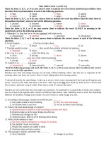 Tổng hợp đề kiểm tra 15 phút tiếng anh lớp 10