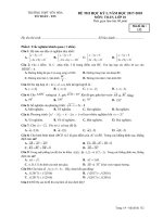 Đề thi học kì 1 môn Toán lớp 10 THPT Yên Hòa có đáp án | Toán học, Lớp 10 - Ôn Luyện